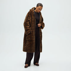 Kith Women Monogram Shearling Coat - Legacy