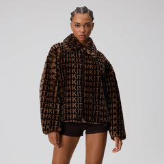 Kith Women Waylon II Shearling Monogram Jacket - Legacy