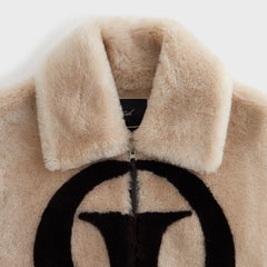 Kith Women Waylon II Shearling Crest Jacket - Waffle