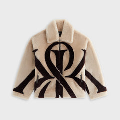 Kith Women Waylon II Shearling Crest Jacket - Waffle