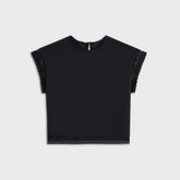 Lisa for Kith Women Cara Cropped Tee - Black