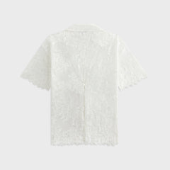 Lisa for Kith Women Laina Lace Overshirt - White
