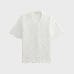 Lisa for Kith Women Laina Lace Overshirt - White