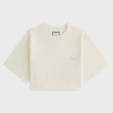 Kith Women Fei Waffle Cropped Tee - Sandrift