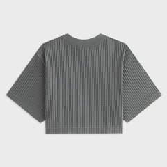 Kith Women Fei Waffle Cropped Tee - Island