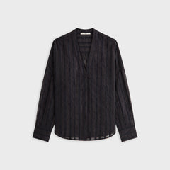 Kith Women Carmyn Sheer Cardigan Shirt - Black