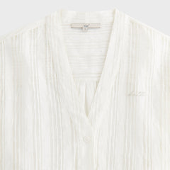 Kith Women Carmyn Sheer Cardigan Shirt - White
