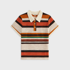 Kith Women Sansa Stripe Shrunken Polo - Flutter