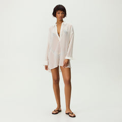 Kith Women Sarai Sheer Shirt Dress - Flutter