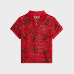 Kith Women Hedi Cherry Sweater Polo - Fury
