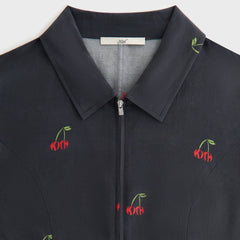 Kith Women Cayla Cherry Zip Shirt - Black