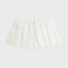 Kith Women Sashi Sheer Pleated Short - White