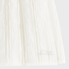 Kith Women Sashi Sheer Pleated Short - White