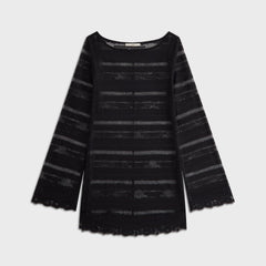 Lisa for Kith Women Odette Logo Lace Mini Dress - Black