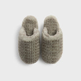 Kith Women Monogram Shearling Slippers - Palais