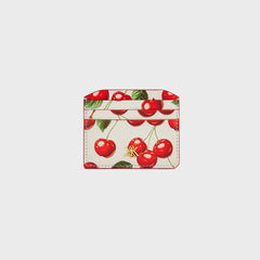 Kith Women Tossed Cherries Notch 6CC Card Case - Sandrift