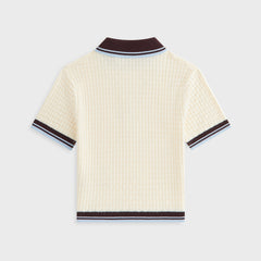 Kith Women Taylen Basketweave Sweater Polo - Nano