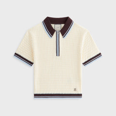 Kith Women Taylen Basketweave Sweater Polo - Nano