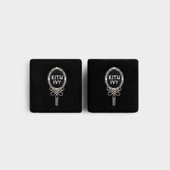 Kith Ivy for Wilson Classic Terry Wristbands - Black