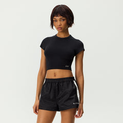Kith Women Corvin Cap Sleeve Tee - Black