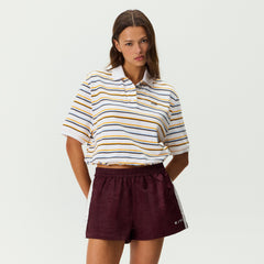 Kith Women Sadie Stripe Pique Polo - White