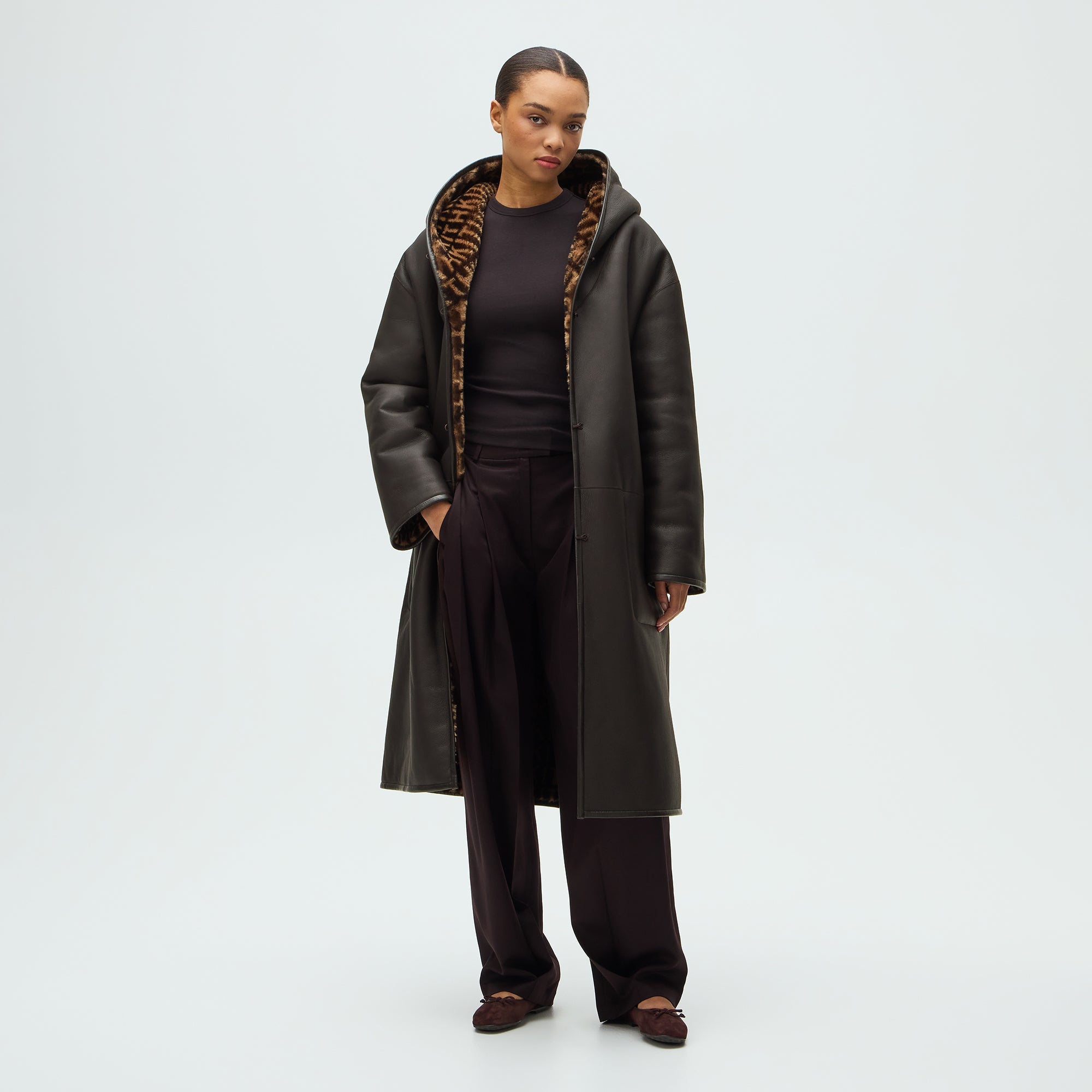 Kith Women Monogram Shearling Coat - Legacy