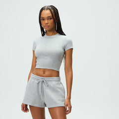 Kith Women Mulberry II Tee - Cool Heather Grey