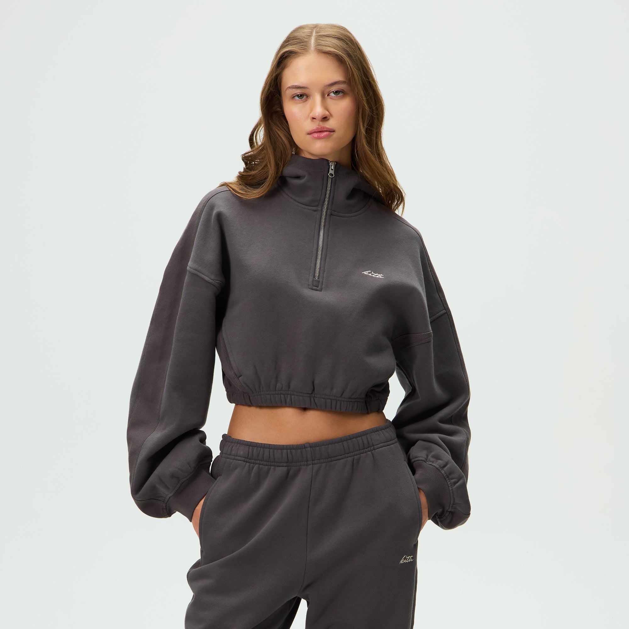 Kith Women Blair Quarter Zip Hoodie - Monarch