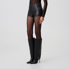 Kith Women Somi Faux Leather Hot Short - Black