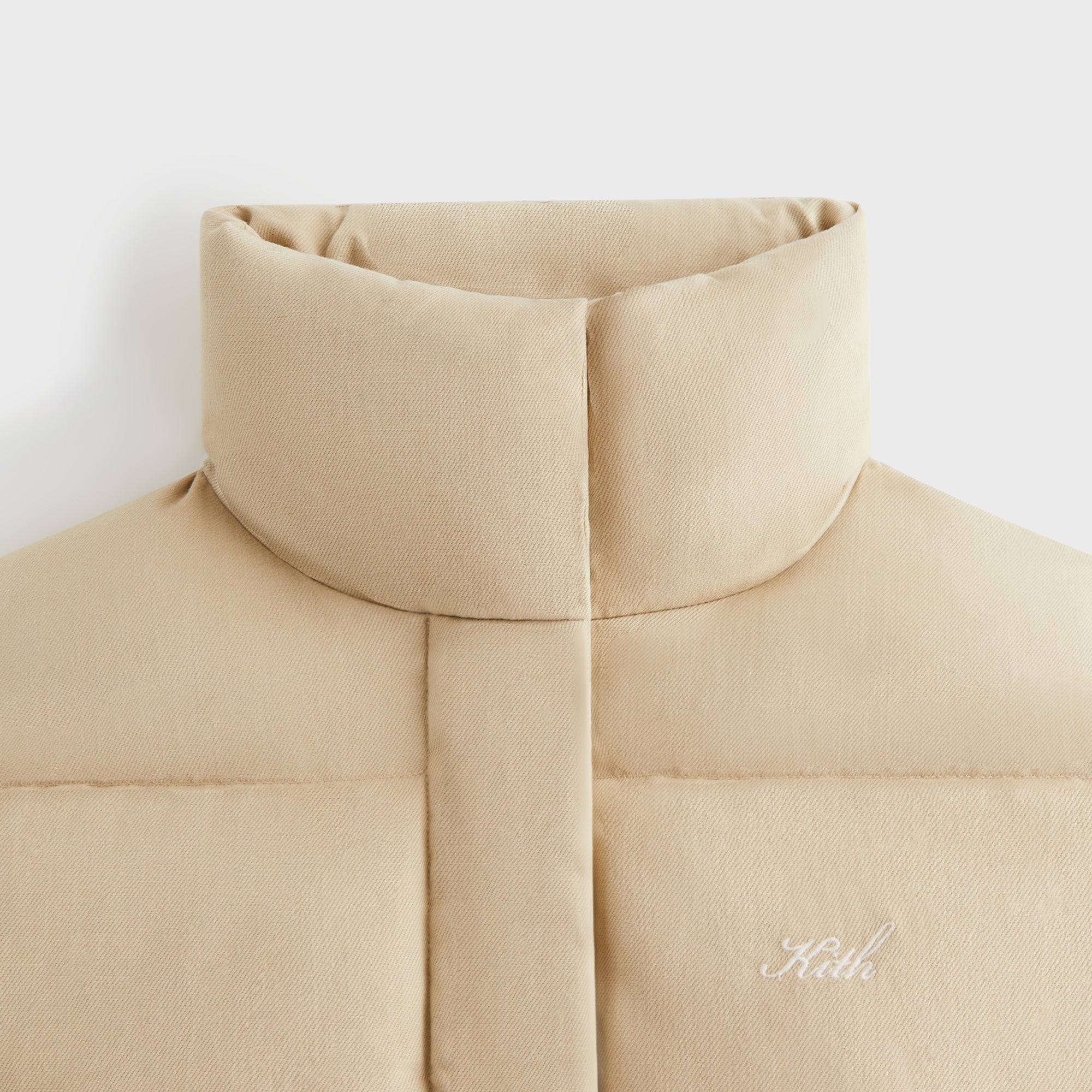 Kith Women Shae Cropped Denim Puffer - Birch