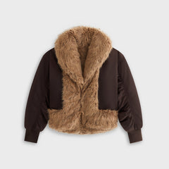 Kith Women Senna Faux Fur Reversible Bomber - Incognito