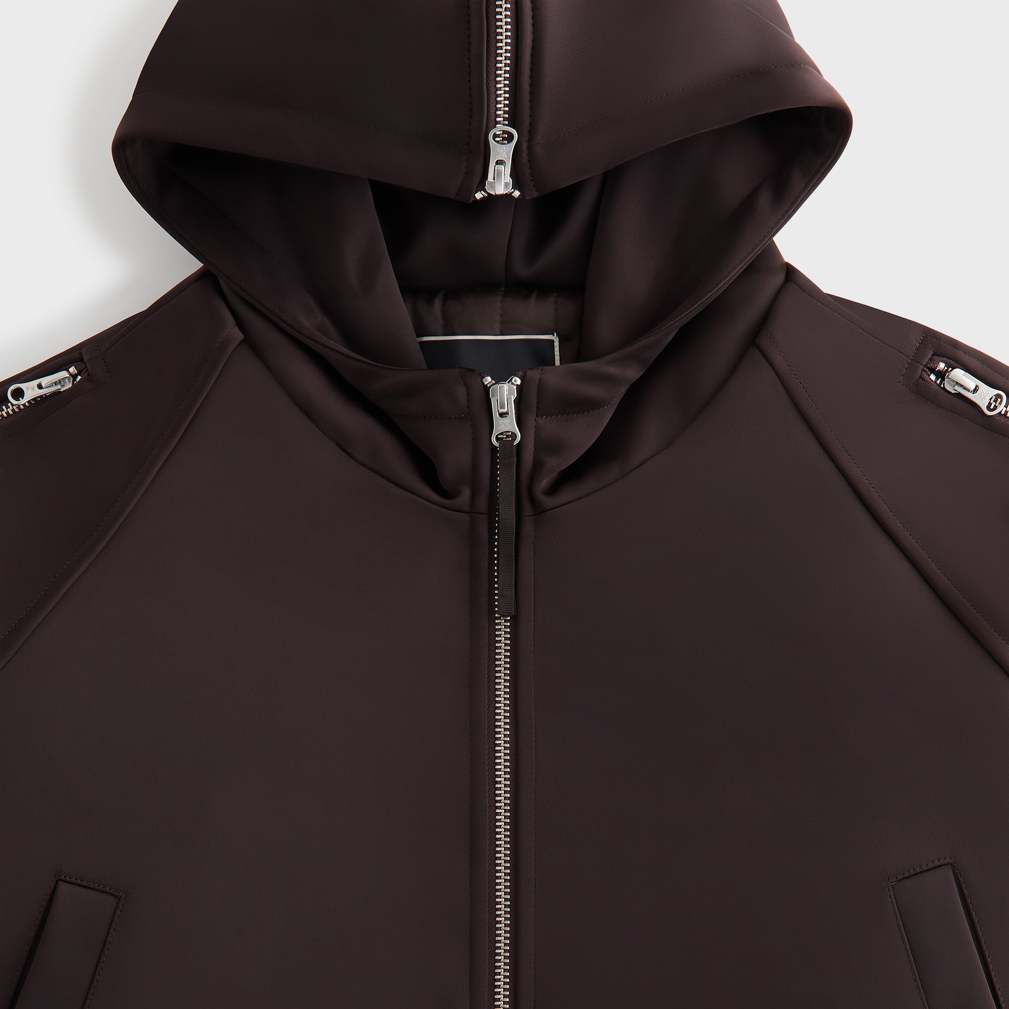 Kith Women Simra Satin Zip Sleeve Bomber - Incognito