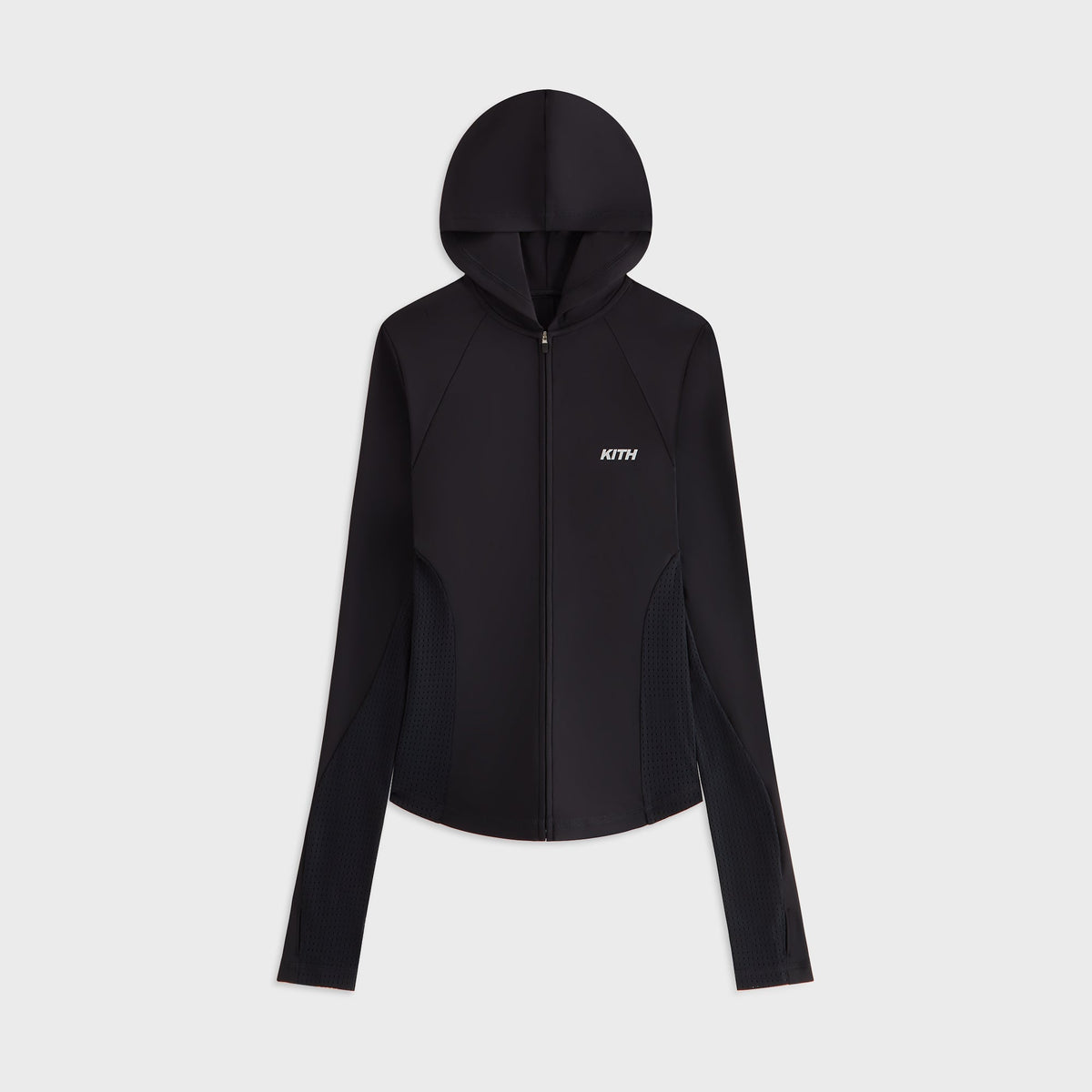Kith Women Alyza Paneled Zip Hoodie - Black