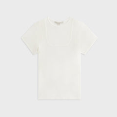 Lisa for Kith Women Pallis Warm Up Baby Tee - White