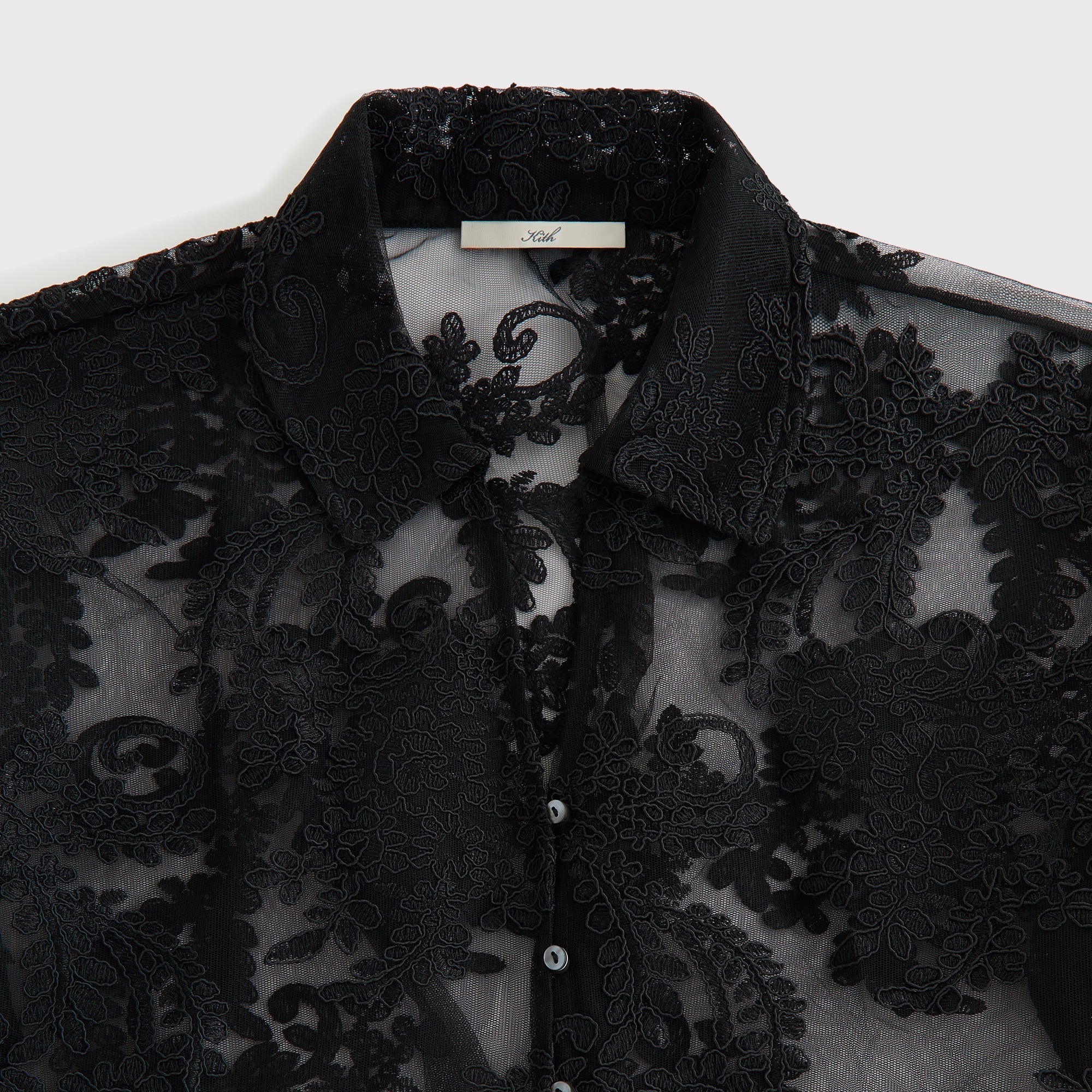 Lisa for Kith Women Laina Lace Overshirt - Black