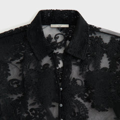 Lisa for Kith Women Laina Lace Overshirt - Black