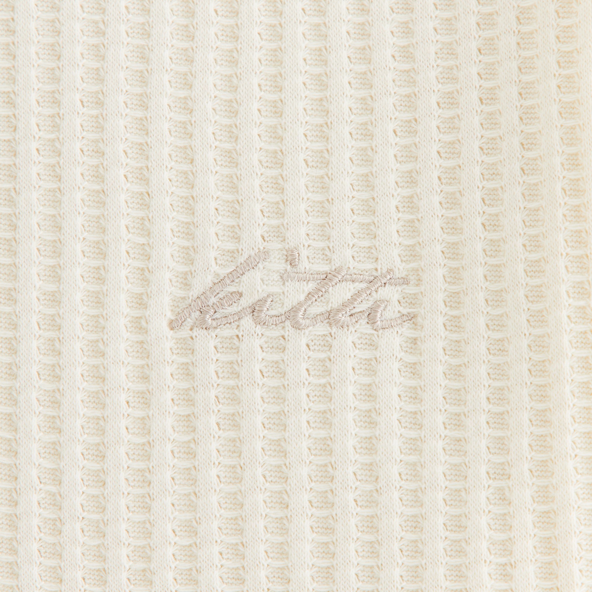 Kith Women Fei Waffle Cropped Tee - Sandrift