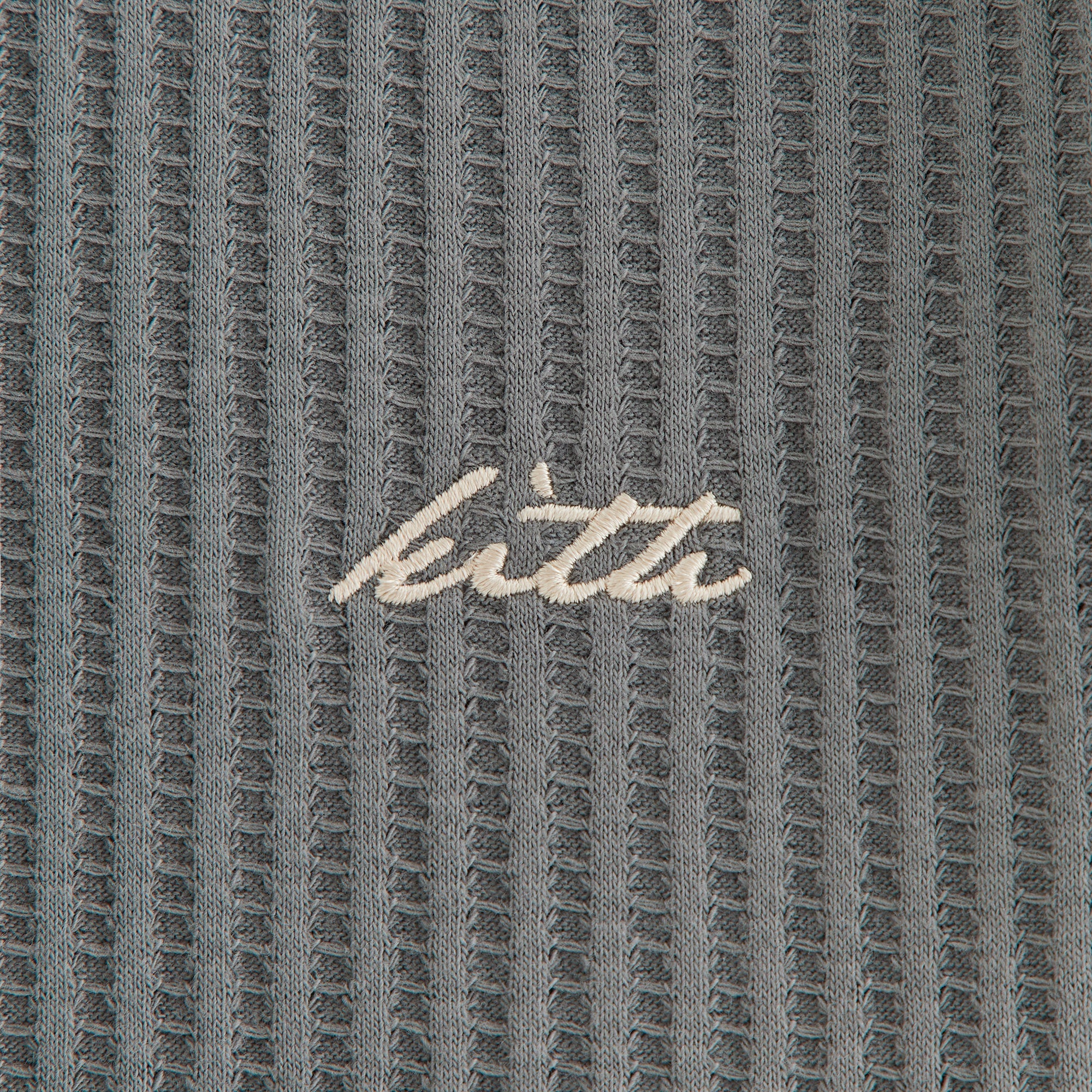 Kith Women Fei Waffle Cropped Tee - Island