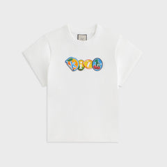 Kith Women Mulberry Vintage Sticker Tee - White