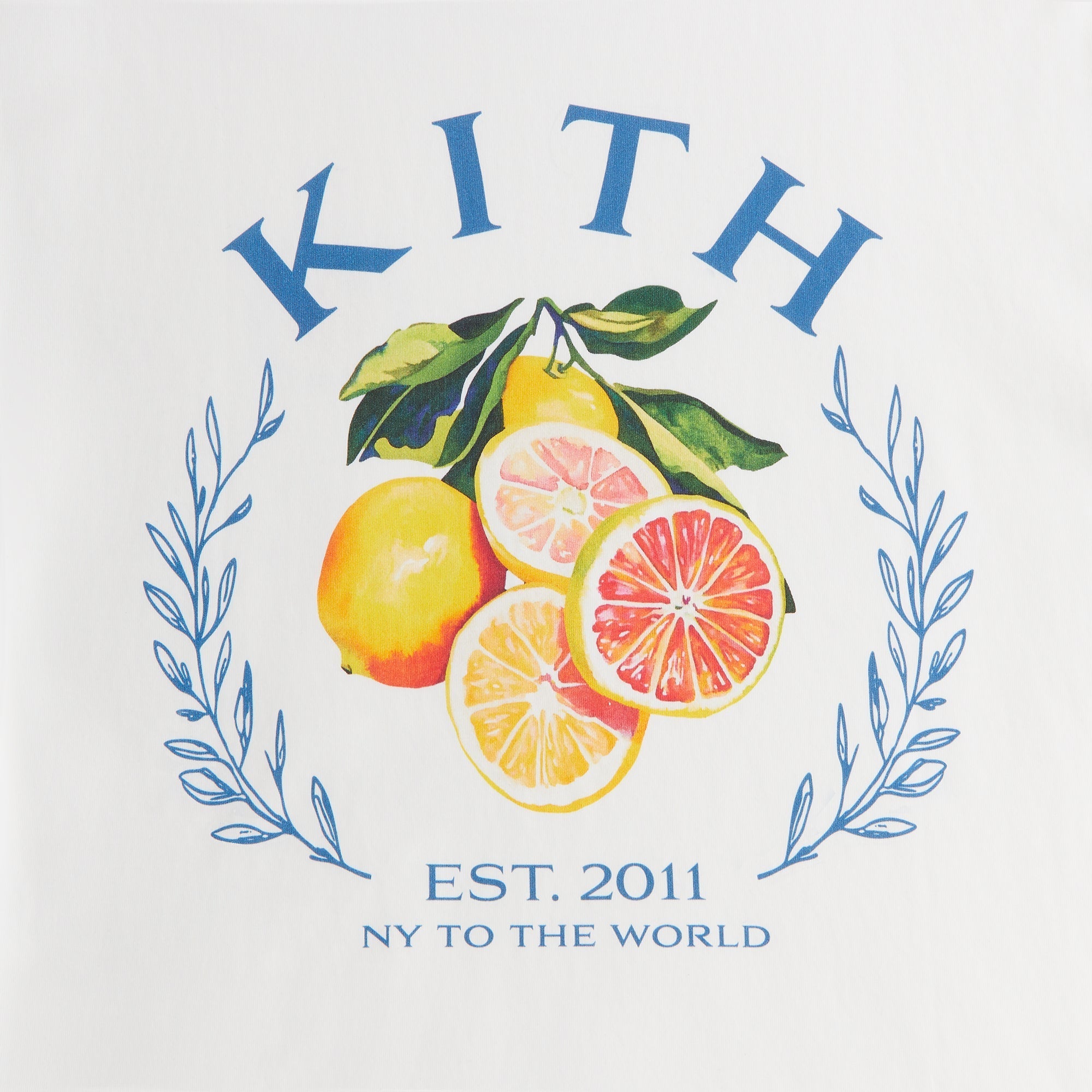 Kith Women Vintage Citrus Crest Tee - White