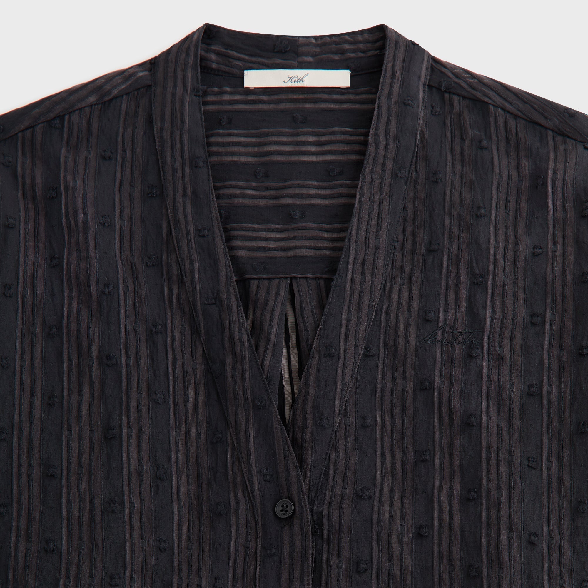 Kith Women Carmyn Sheer Cardigan Shirt - Black