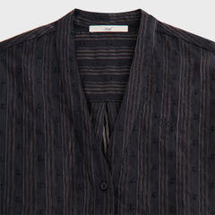 Kith Women Carmyn Sheer Cardigan Shirt - Black
