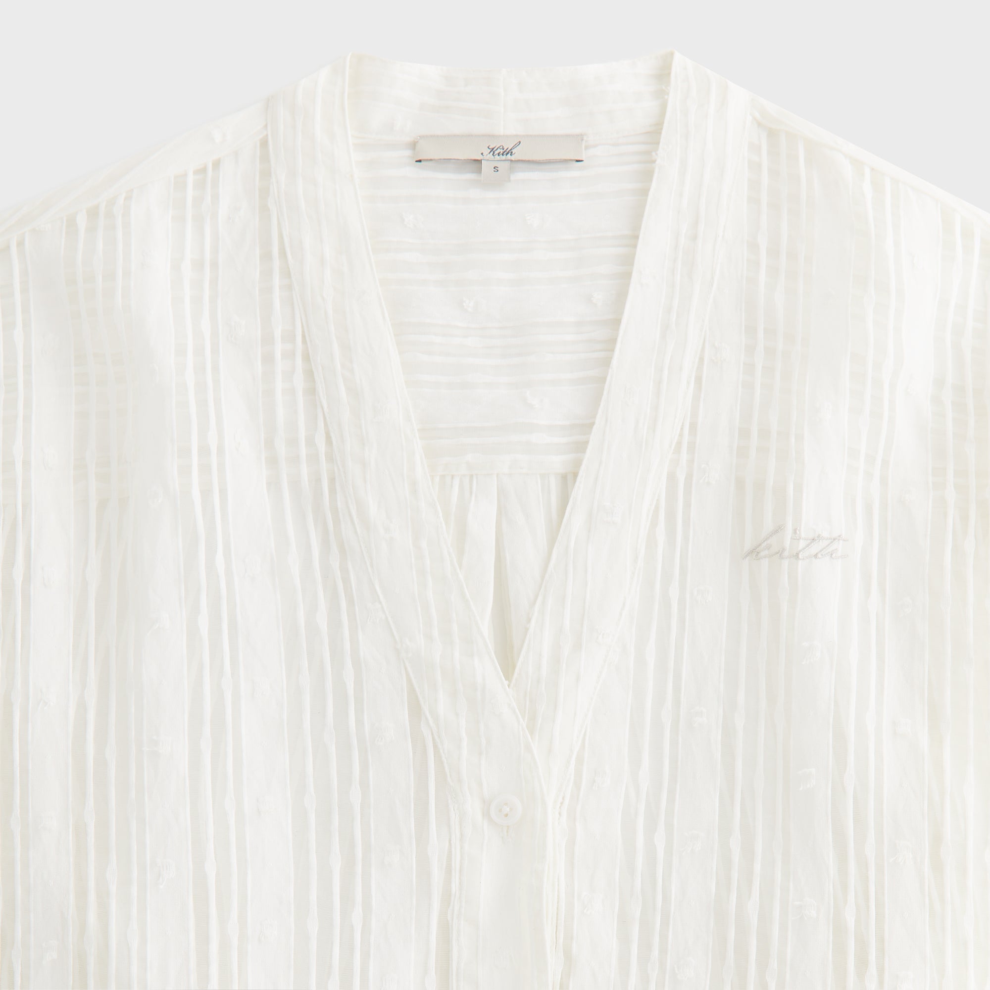 Kith Women Carmyn Sheer Cardigan Shirt - White