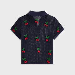 Kith Women Hedi Cherry Sweater Polo - Nocturnal
