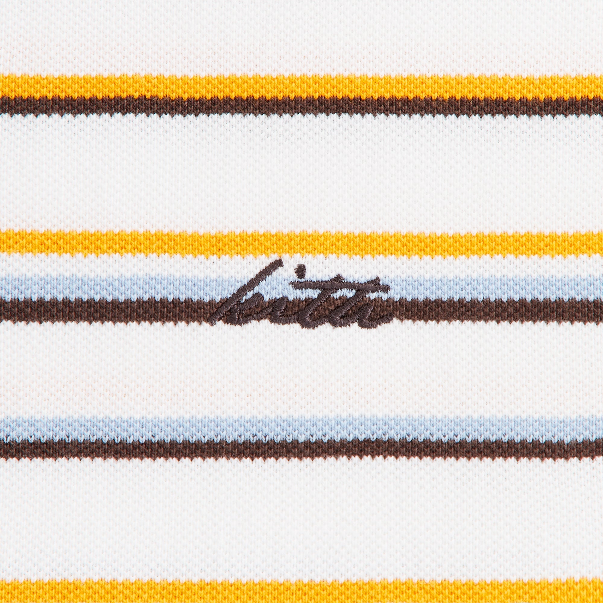 Kith Women Sadie Stripe Pique Polo - White