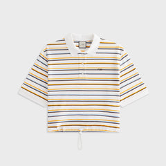 Kith Women Sadie Stripe Pique Polo - White