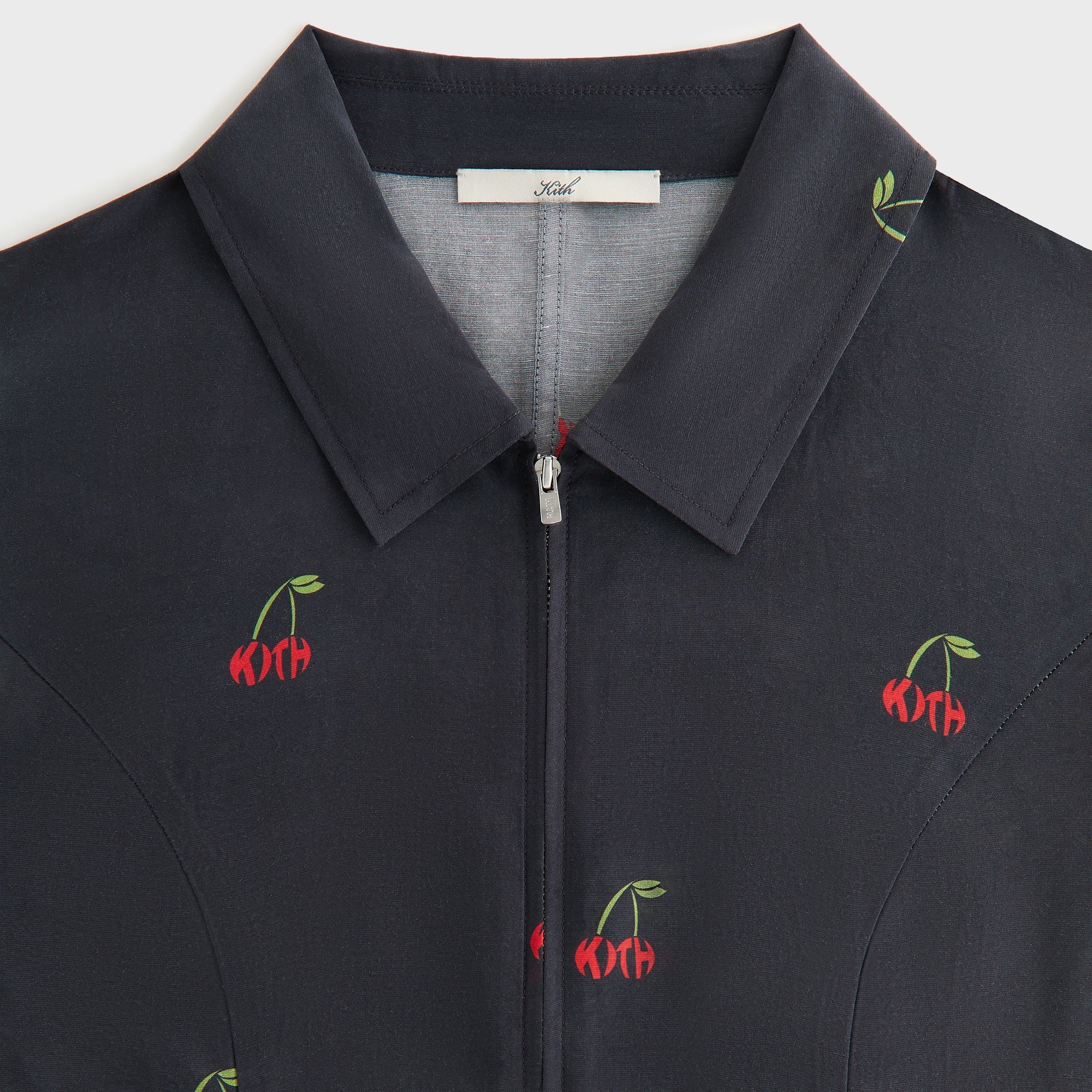 Kith Women Cayla Cherry Zip Shirt - Black