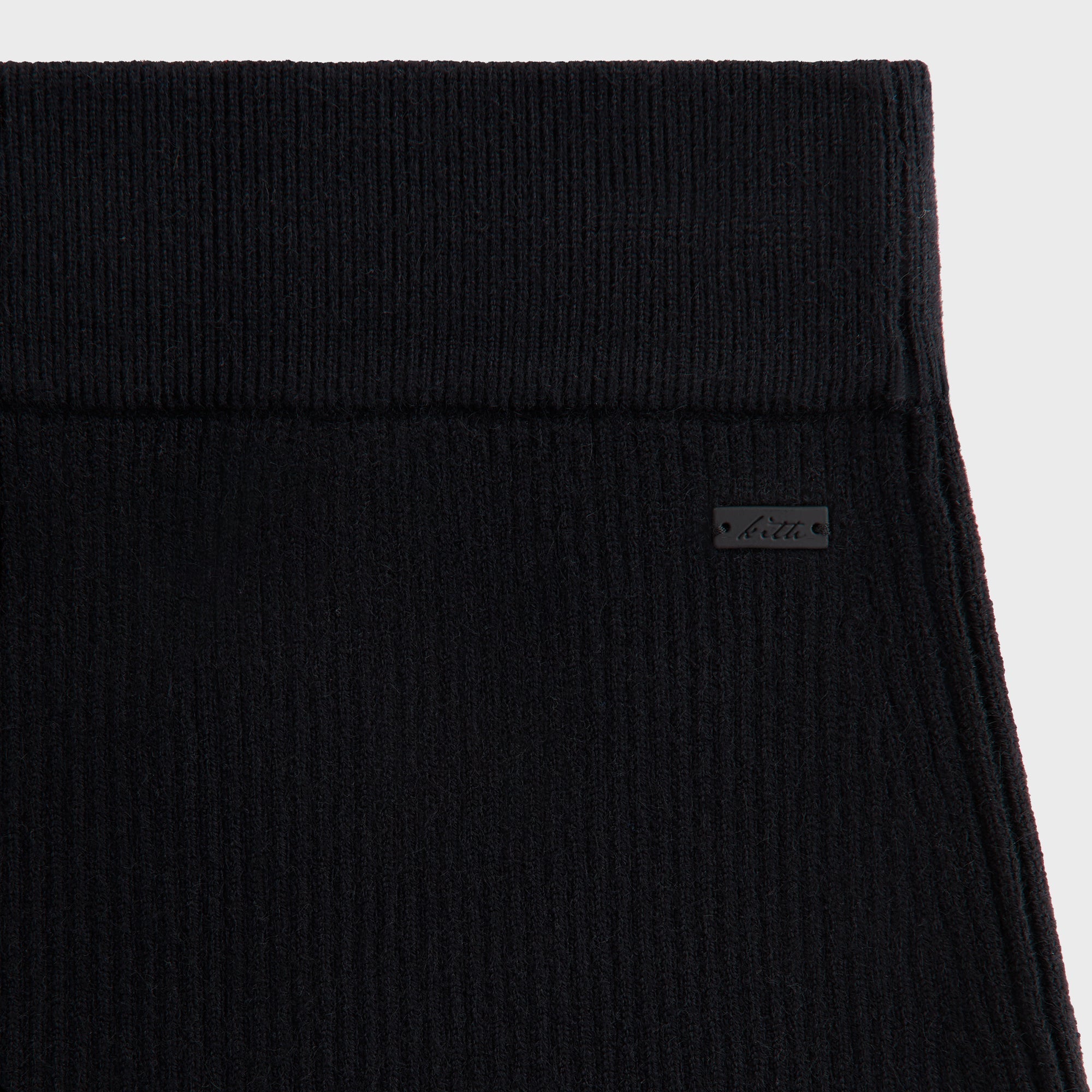 Kith Women Arys Asymmetrical Zip Mini Skirt - Black