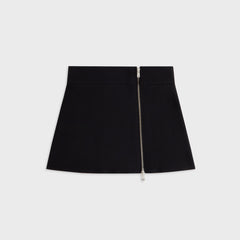 Kith Women Arys Asymmetrical Zip Mini Skirt - Black