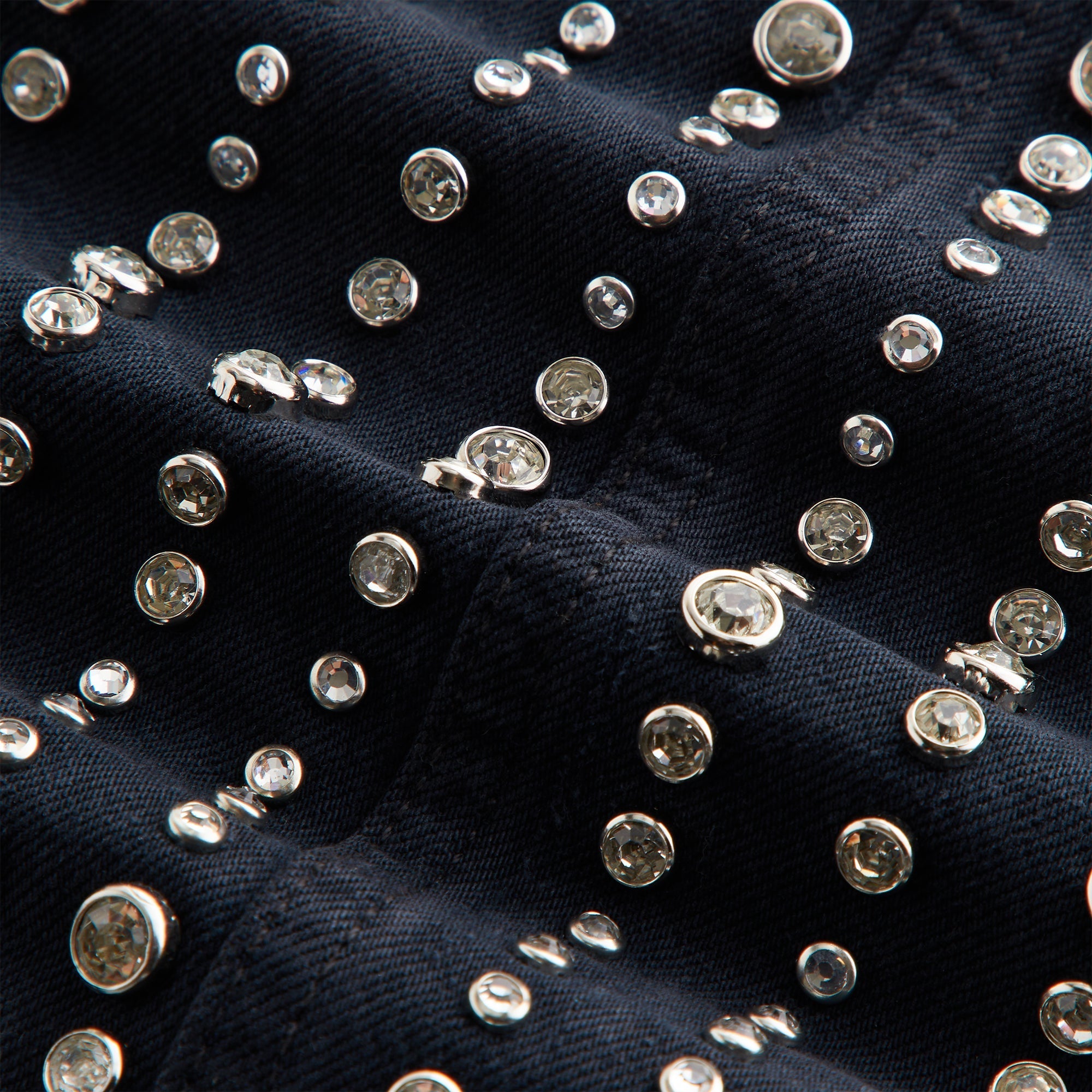 Lisa for Kith Women Nari Studded Denim Mini Skirt - Black